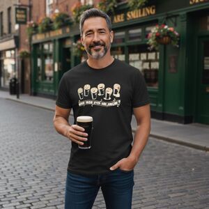 Humor streetwear tee "When Irish Eyes Are Smilin" XL